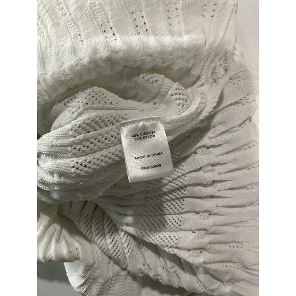 Lpa 'Gracie' White Viscose Midi Dress Size M - Picture 5 of 5